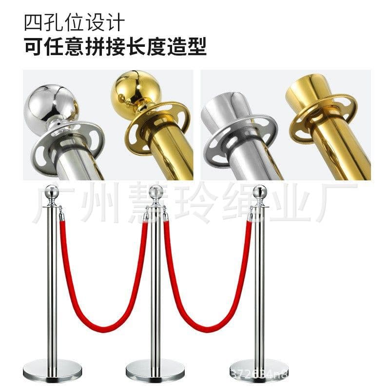 Hotel Rope Stanchions, Welcome Posts, Luxury Stainless Steel Ball Barrier Tapes, Bank Queue Railings, Protective Posts