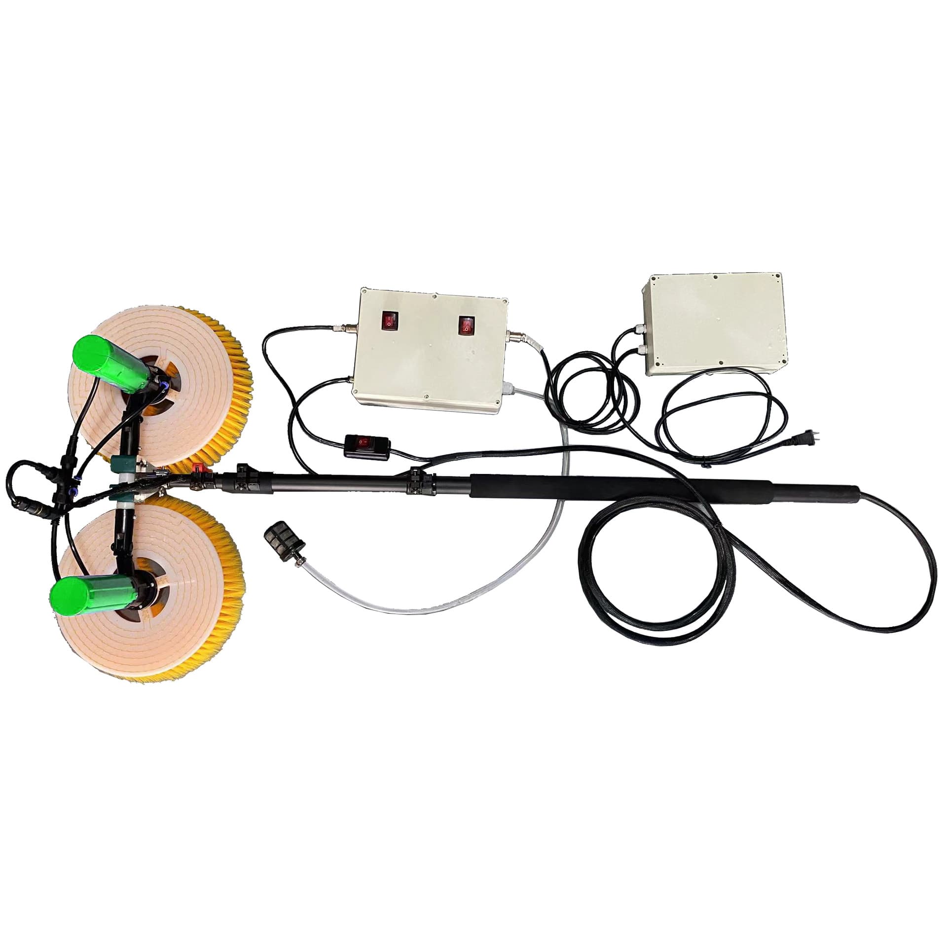 Solar Panel Photovoltaic Module Electric Cleaning Equipment with Brush and Booster Pump for Water Supply and Lithium Battery Cleaning