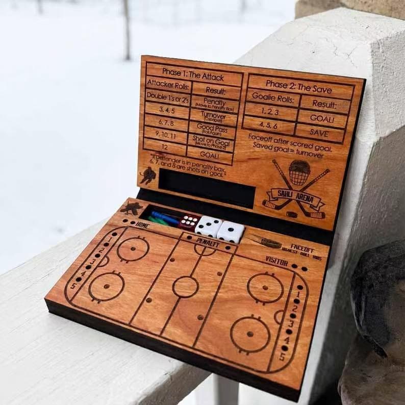 Hot Cross-Border Hockey Dice Game Family Parent-Child Play Ice Hockey Dice Portable Game