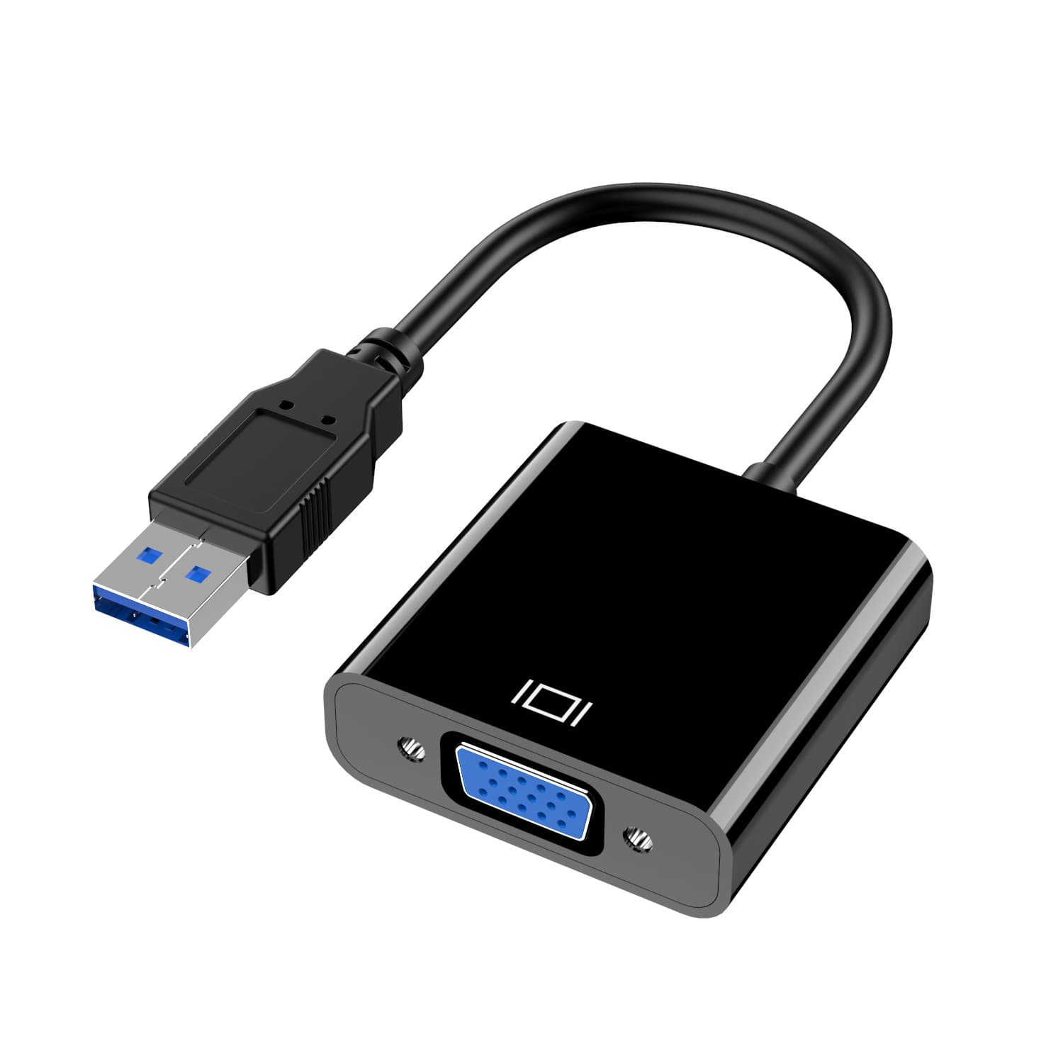 USB to VGA Projector Interface External Graphics Card USB 3.0 to VGA Converter Monitor Adapter Cable