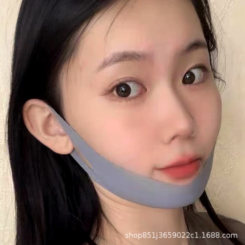 Ear-hook face-shaping bandage for a slimmer V-shaped face, lifting and firming the entire face, preventing sagging, and quickly improving double chin.