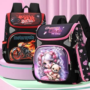 Cross-border Children's Backpack New Large Capacity Astronaut Cartoon Lightweight School Bag for Primary School Students