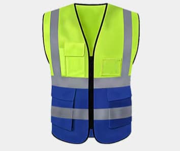 Night Safety Reflective Vest for Construction Sites, Sanitation, Traffic, and Building Work with Custom Logo Printing