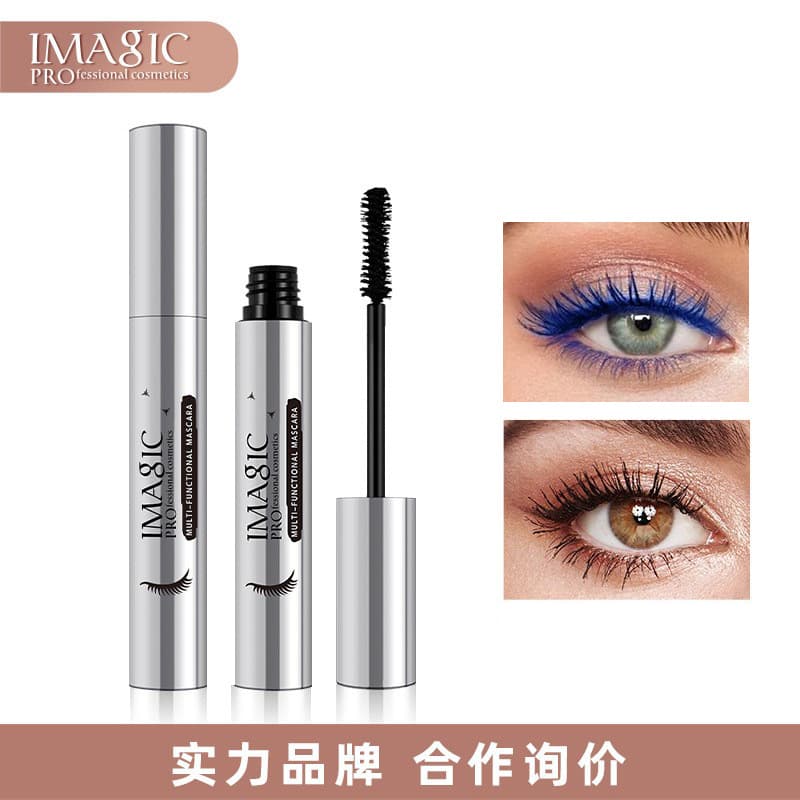 IMAGIC Silver Tube Mascara Thickening Curling Gourd Brush Even Application Waterproof Sweatproof Mascara Cosmetics