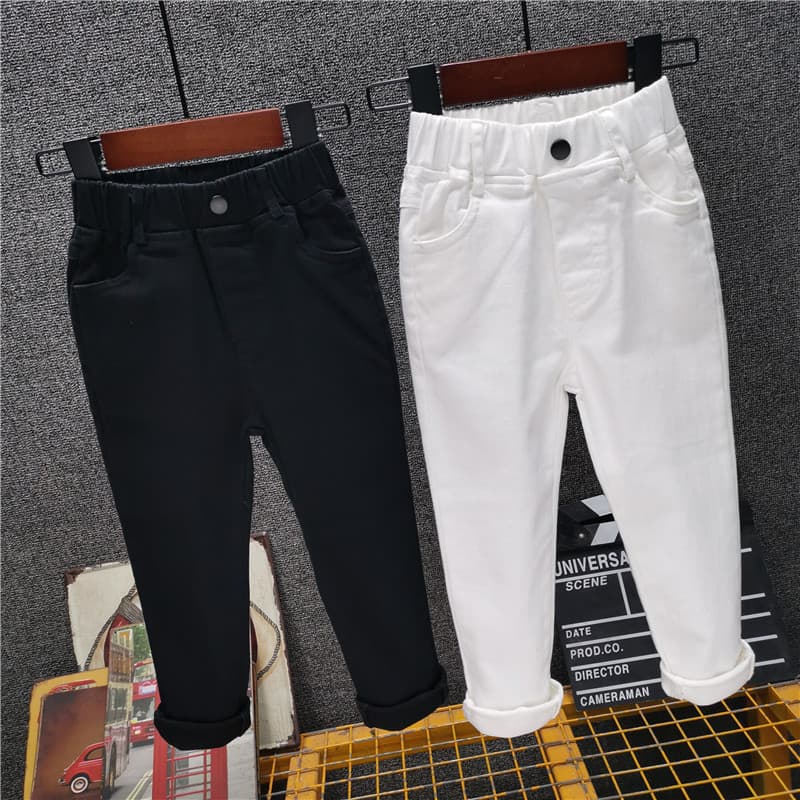 Korean Style Children's Slim Fit Jeans Baby Girls Spring Autumn Pants Kids Fashion Casual Trousers Boys Autumn Style