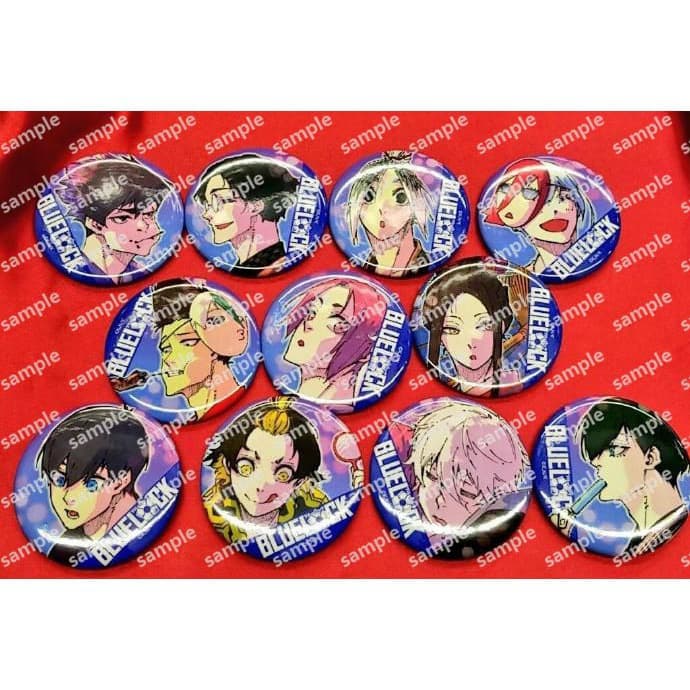 [Comic original painting bar badge, yukata] Blue Prison, Blue Lock, BLUE LOCK, Jie Shi