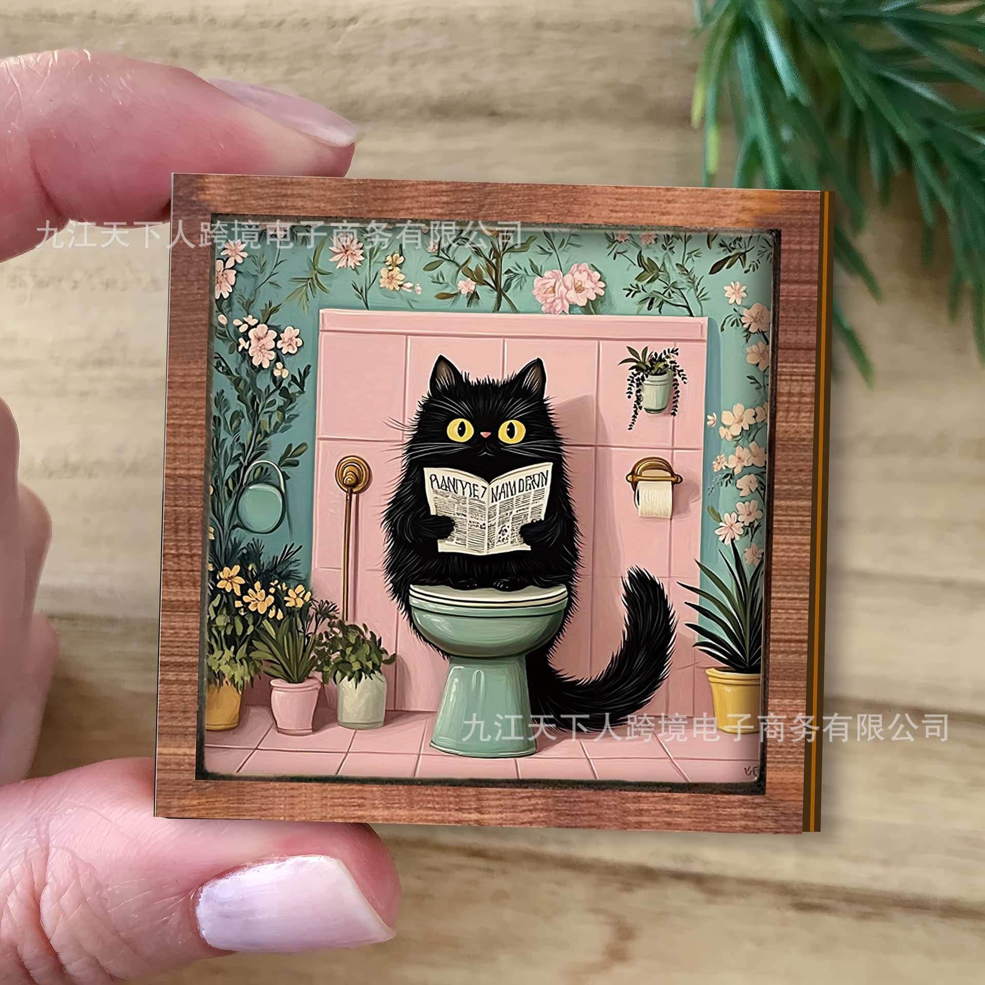 Cross-border hot-selling 3D miniature wooden mini doll house decorative painting handmade double-layer doll house ornaments wall decoration
