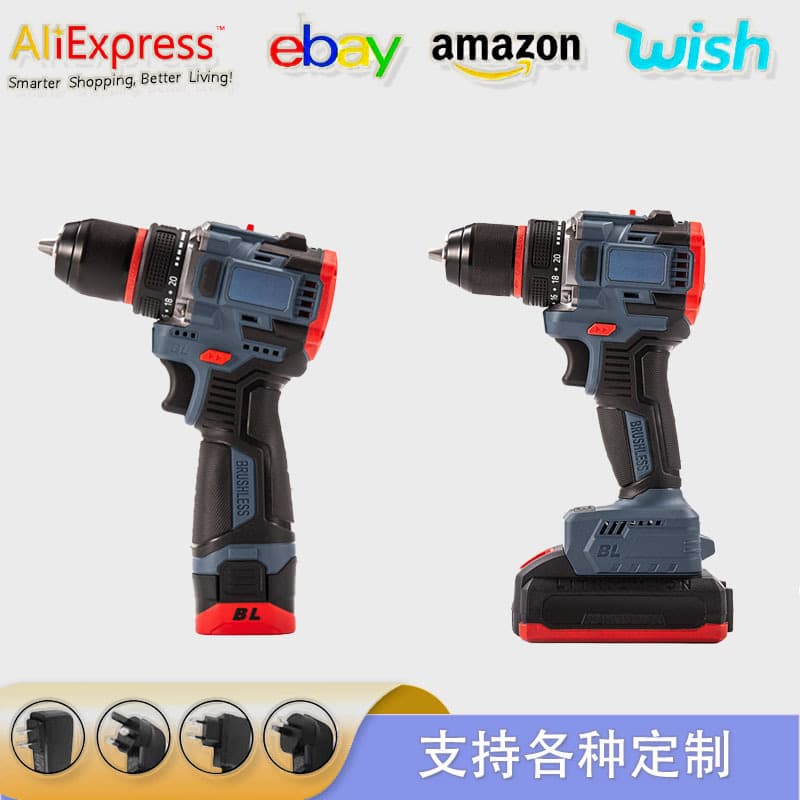 Cordless Drill Brushless Drill Mini Power Drill Hand Drill Multi-Function Screwdriver Home Drilling Impact Drill
