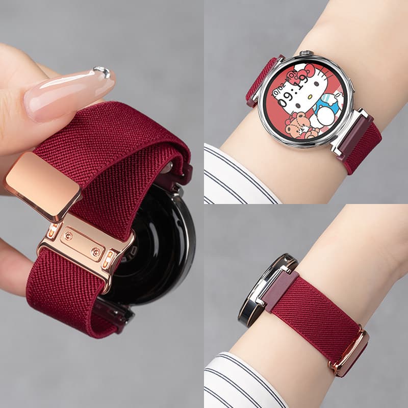Compatible with Huawei GT6 Watch Band, GT5 Women's Watch GT5 New Model Watch5 Premium 2 Autumn/Winter Magnetic Flat Weave