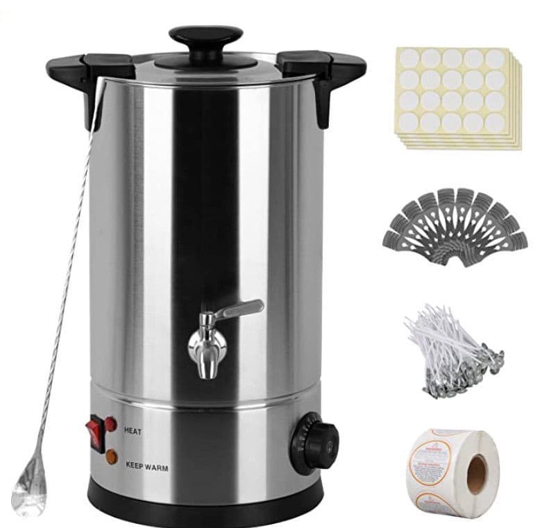 Electric Wax Melter 8L Large Capacity Wax Melting Pot Set with Pour Spout and Nozzle