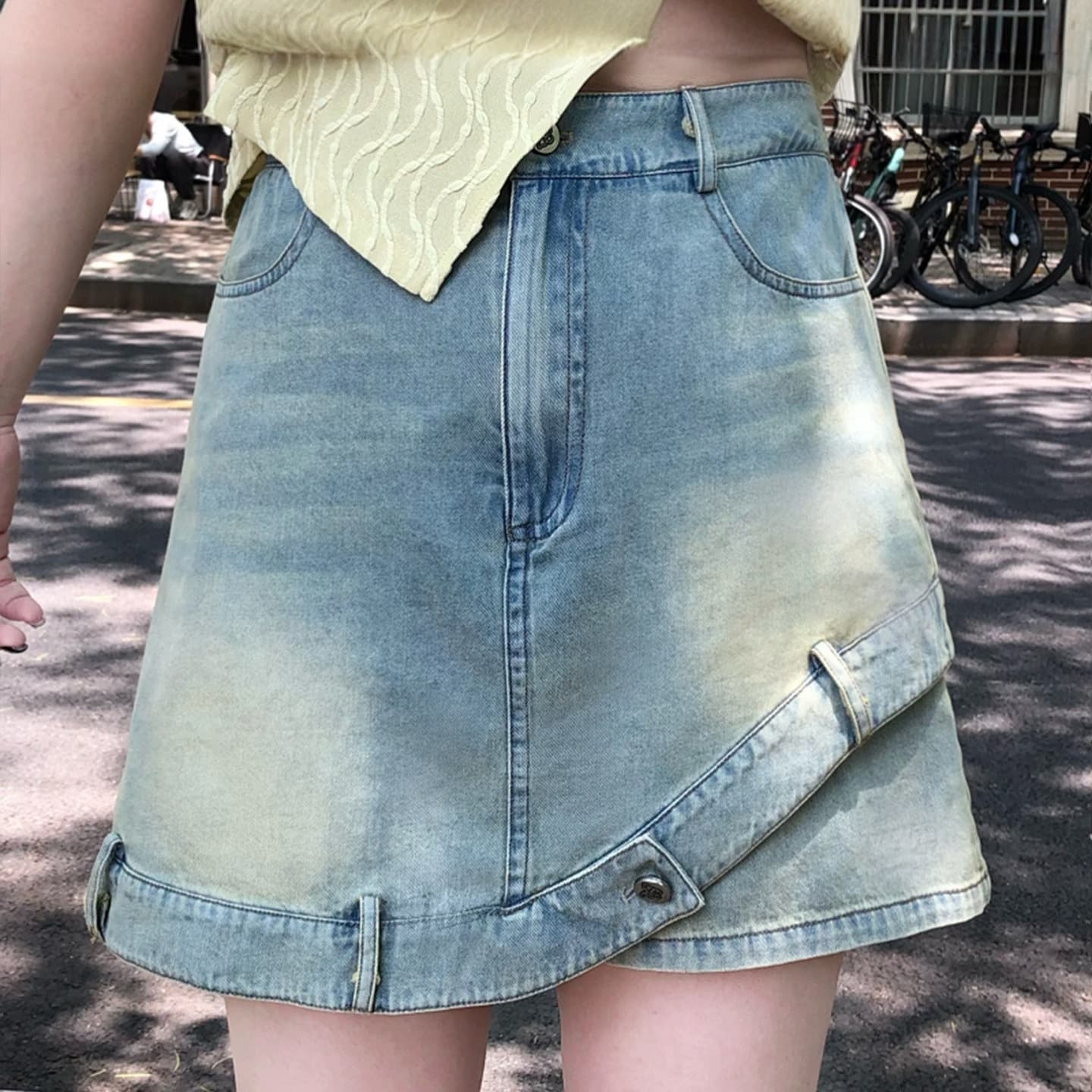 Plus Size Summer Denim Skirt for Women 300 lbs, Designed with Straight Leg, Slimming Effect, Pear Shape Friendly
