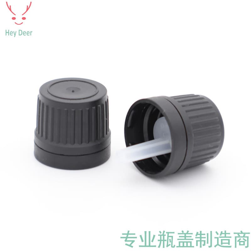 Manufacturer's 18-tooth small-head tamper-proof plastic caps, glass bottle caps, essential oil bottle caps with inner plugs, custom processing