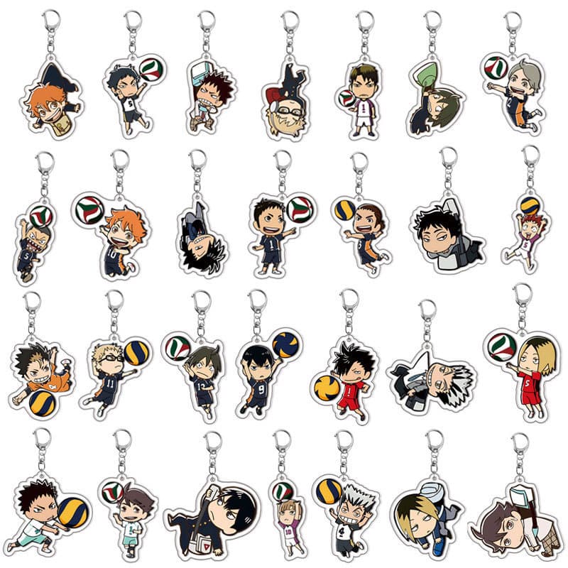 [Mezzanine] Volleyball Boy Acrylic Keychain Animation Peripheral Hinata Sho Kageyama Tobio Backpack Pendant