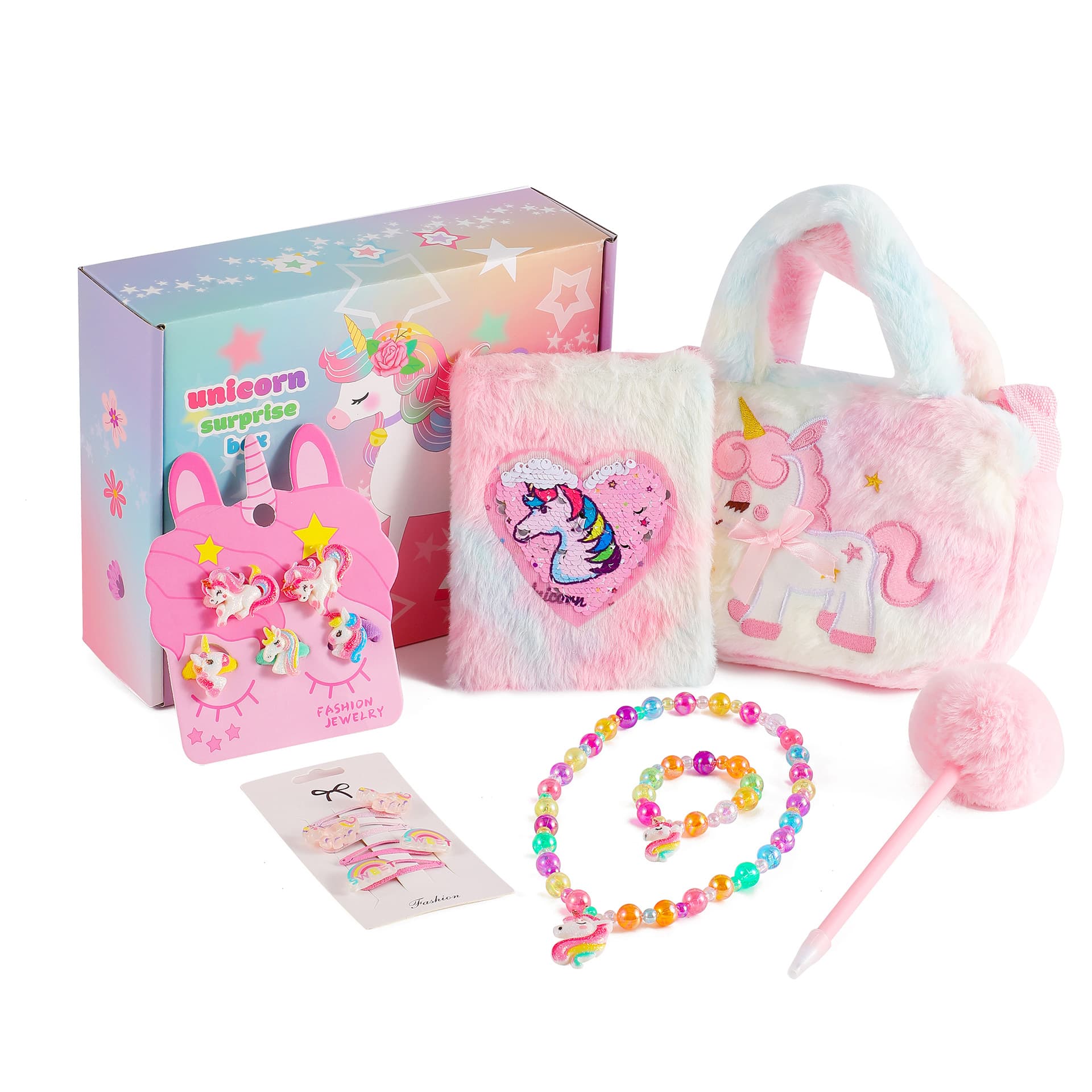 Amazon Unicorn Series Kids Gift Set Box Birthday Gift Stationery Set Student Gift Box Reward Pack