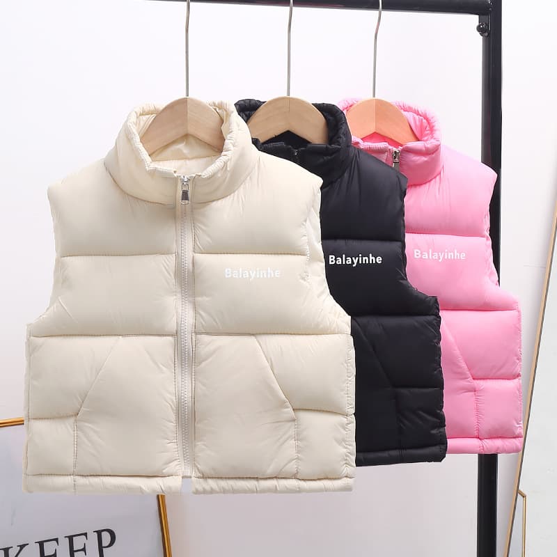 Autumn/Winter New Style, Children's Vest, Boys/Girls/Babies Thickened Warm Fashionable Kids' Cotton Outerwear Vest