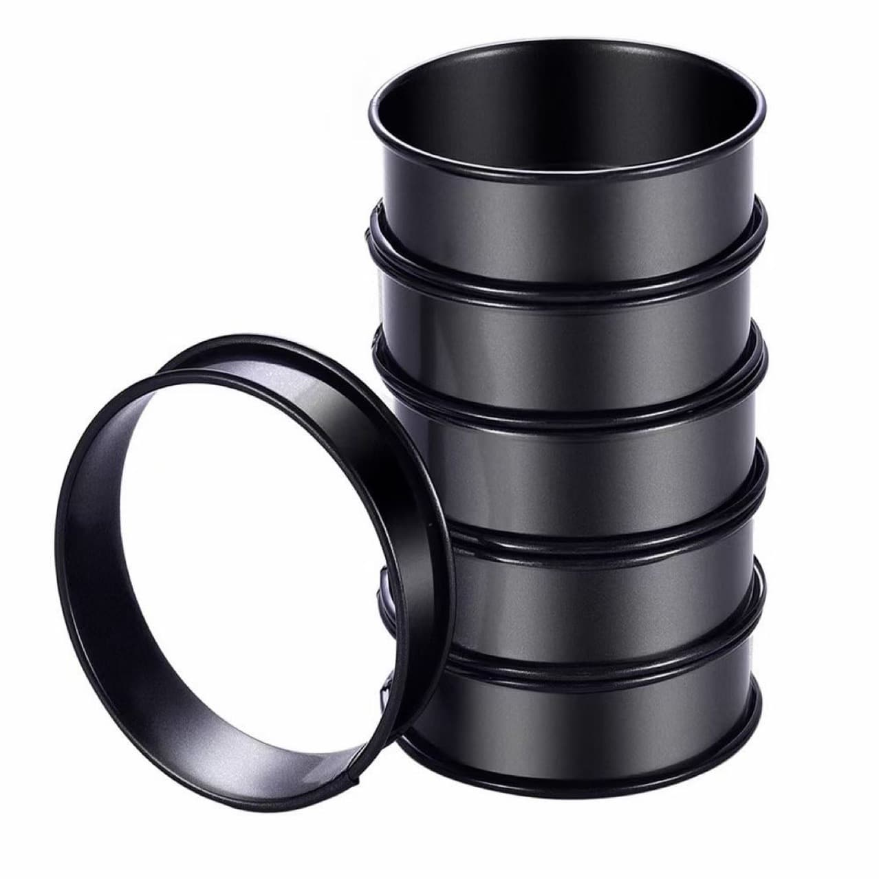 304 Stainless Steel Pizza Ring Double Rolled Edge Round Biscuit Mold Tart Mold Cake Mold Filling Ring