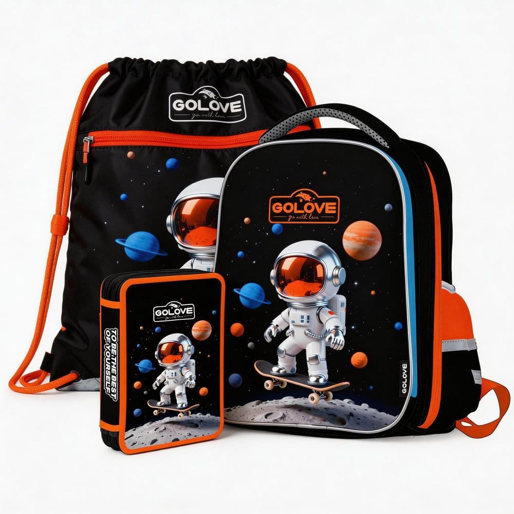 New Cross-Border GOLOVE Export Edition Primary School Backpack 2026 New Model for Grades 1-3 Children's Waterproof Bag