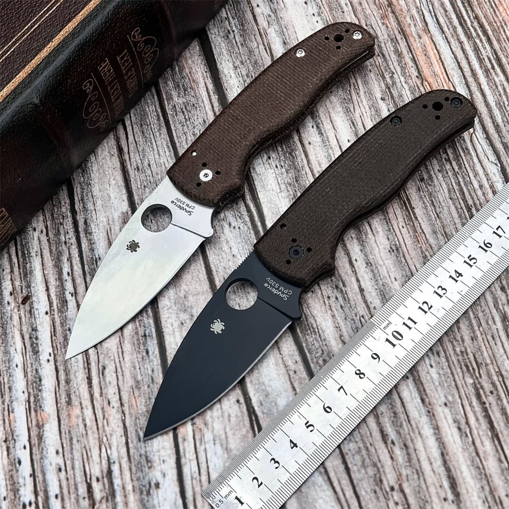 Spider C229 Linen Handle Outdoor High-Hardness Camping Survival Folding Knife Portable Survival EDC Pocket Knife