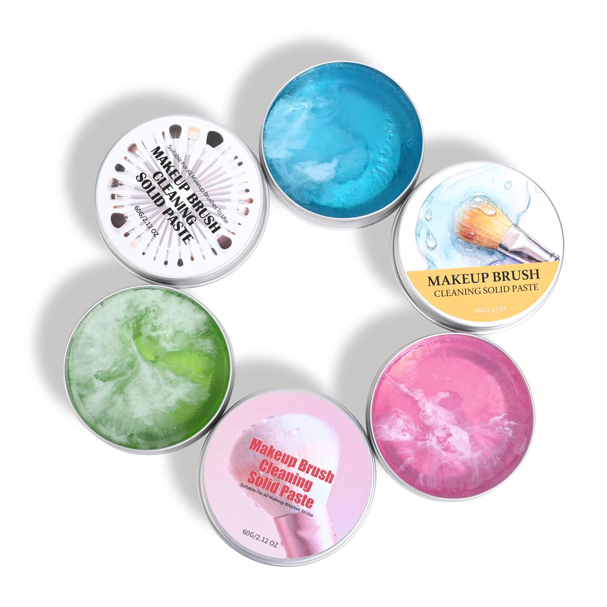 Cross-border creative cloud makeup brush cleaning soap solid soap brush soap brush cleaning soap gentle protection brush head