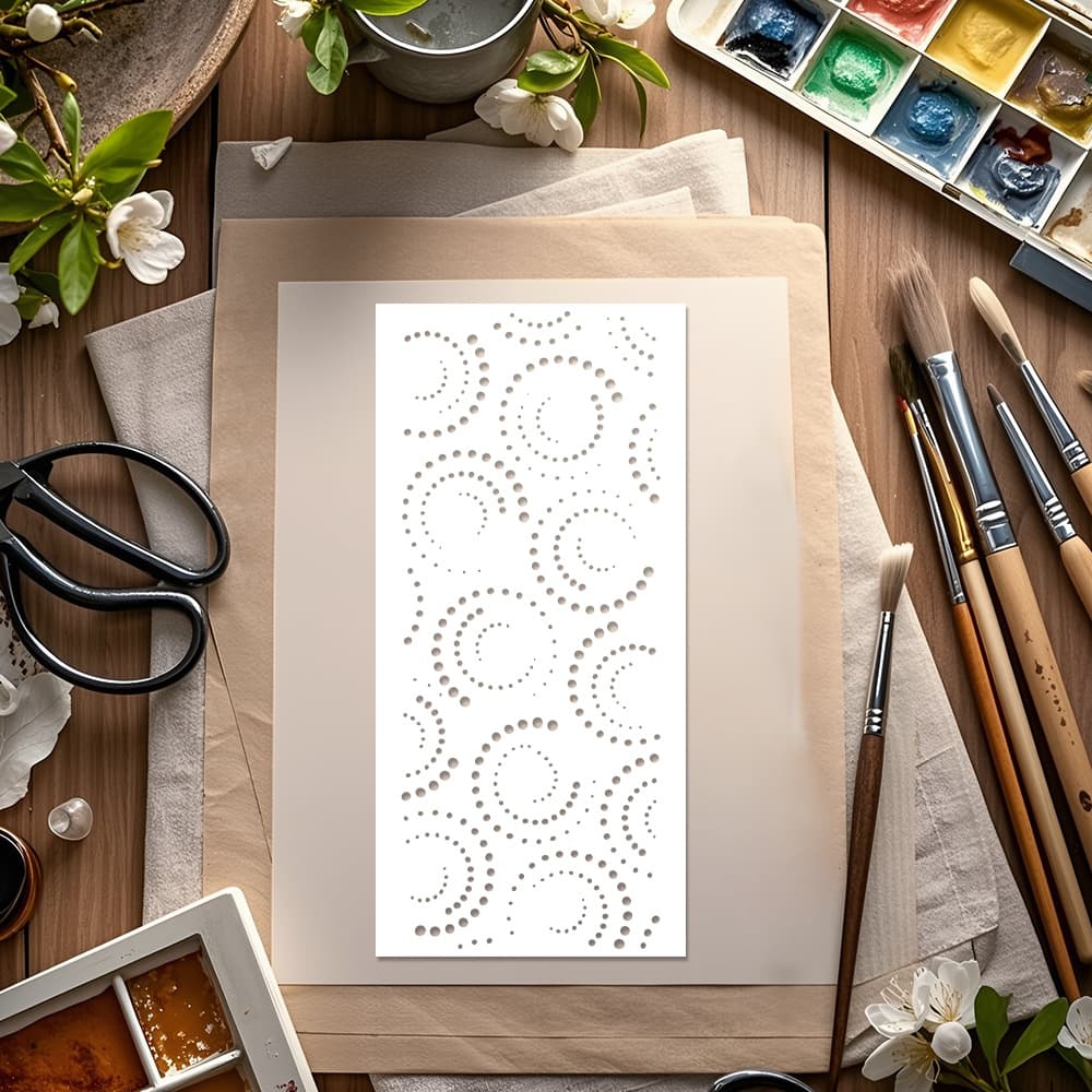 Creative Pattern Painting Templates Cross-border Hot Selling Journal Decoration Masking Spray PET Material Hollow Templates Drop Shipping