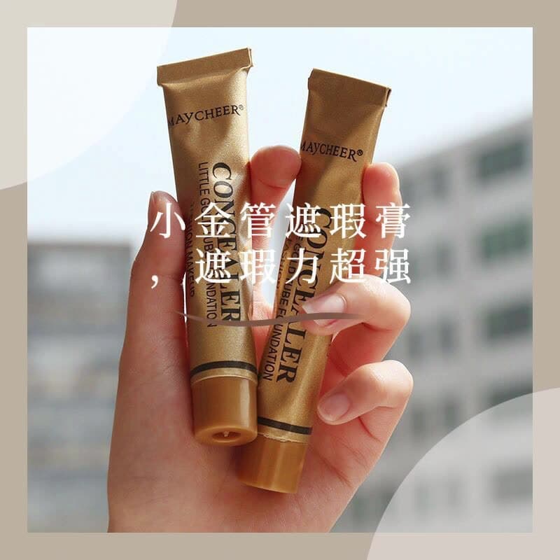Meixianer Little Gold Tube Concealer Liquid Tattoo Cover Dark Circles Spots Waterproof Face Scar