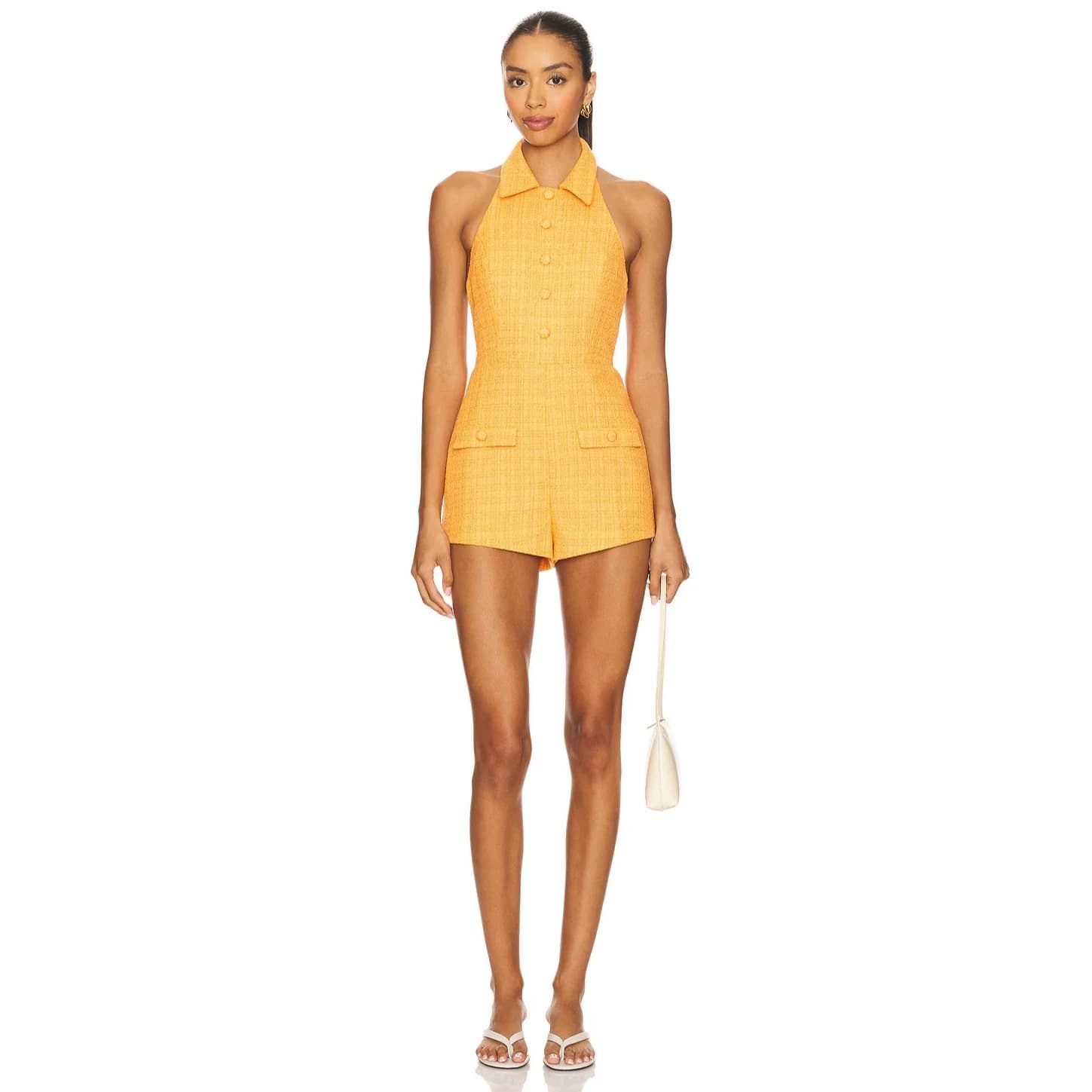 European and American Style Sleeveless Polo Halter Jumpsuit Backless Invisible Zipper Slim Fit Jumpsuit Amazon