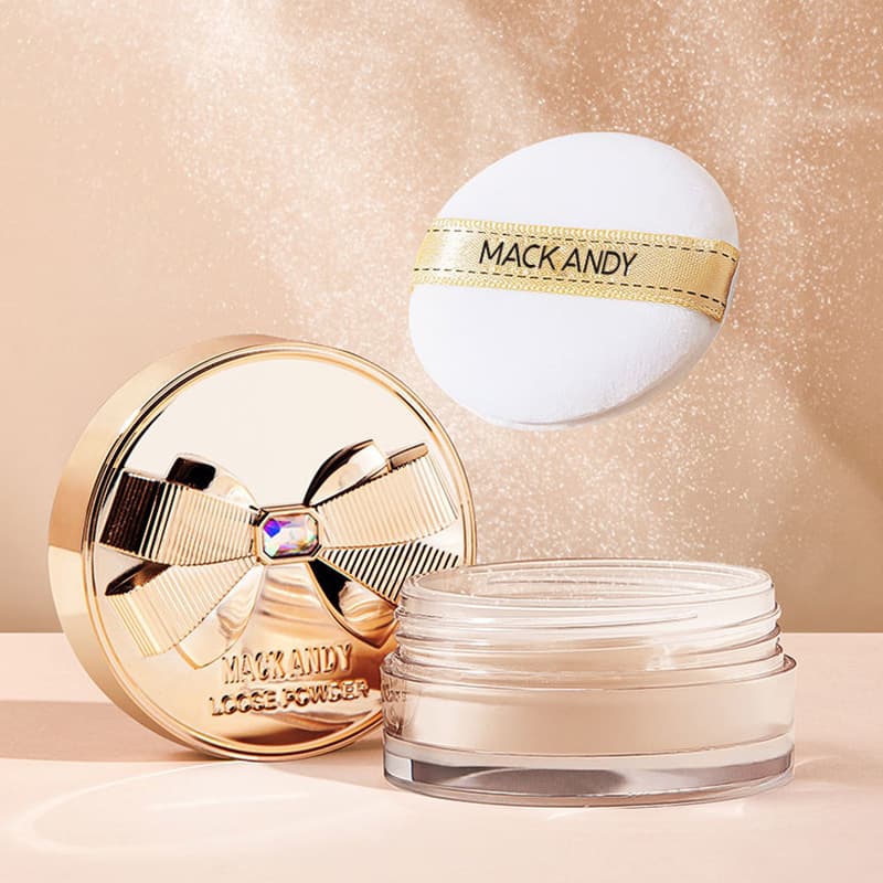 Marco Andy Bow Silky Air Setting Powder Concealer Whitening Waterproof Anti-sweat Mist Loose Powder Long-lasting Makeup