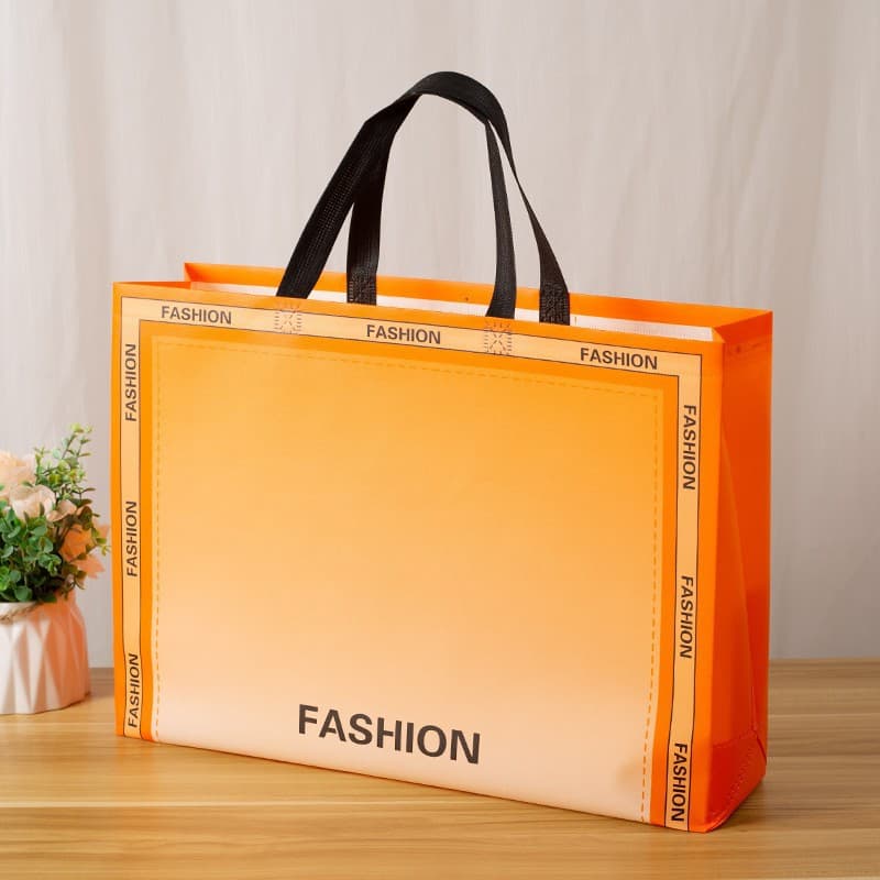 Custom Gift Bags for Corporate Advertising Events, Children's Clothing and Shoes Apparel Shopping Eco-Friendly Laminated Totes