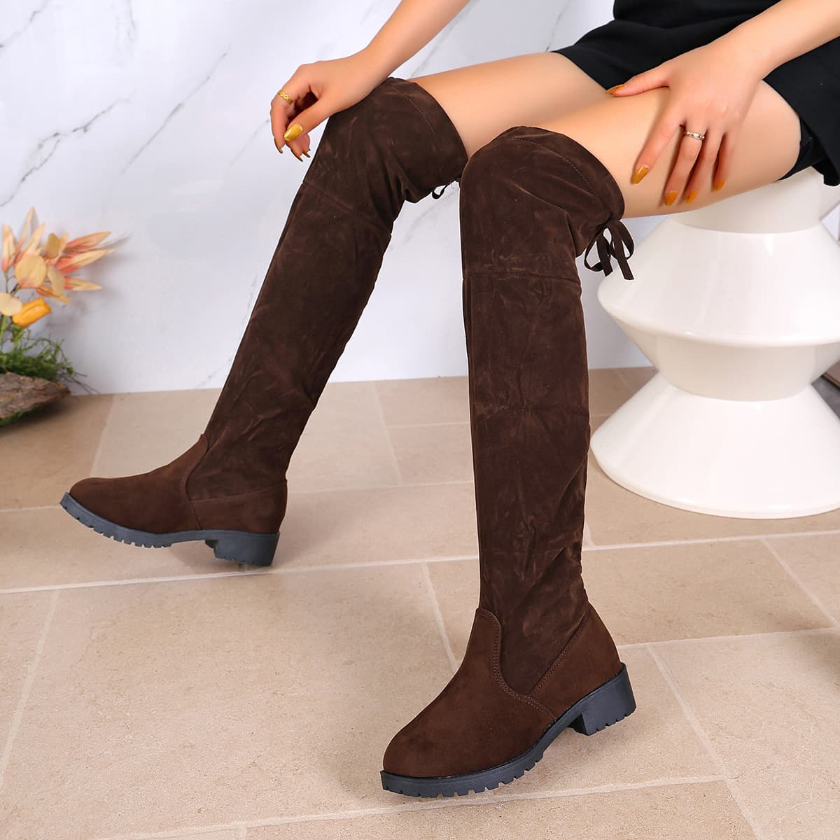 2026 Autumn New Slim High Over-the-Knee Versatile Elegant Long Boots Factory Direct Export Cross-Border Women's Shoes
