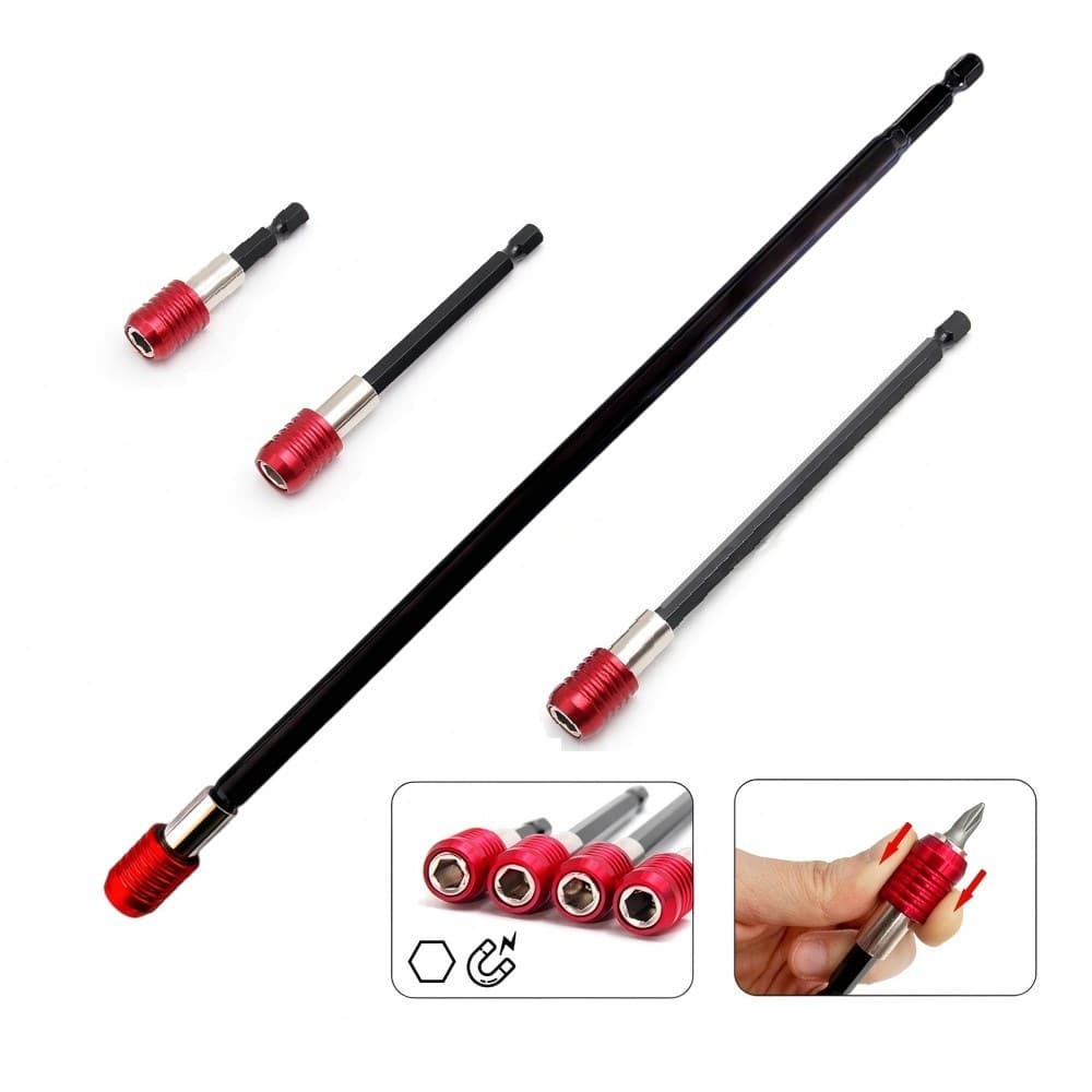 Hexagonal handle quick-release self-locking connecting rod hexagonal handle extension rod electric drill driver quick transfer rod bit head extension rod