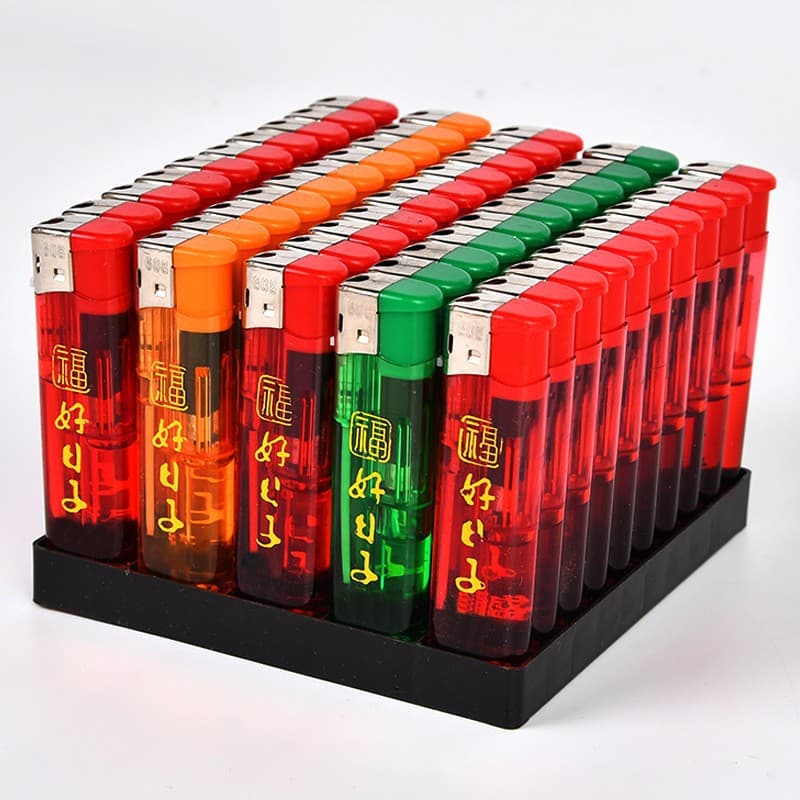 Manufacturer supplies 606 lighter disposable lighter with bottom punch (extended and thickened) advertising lighter wholesale