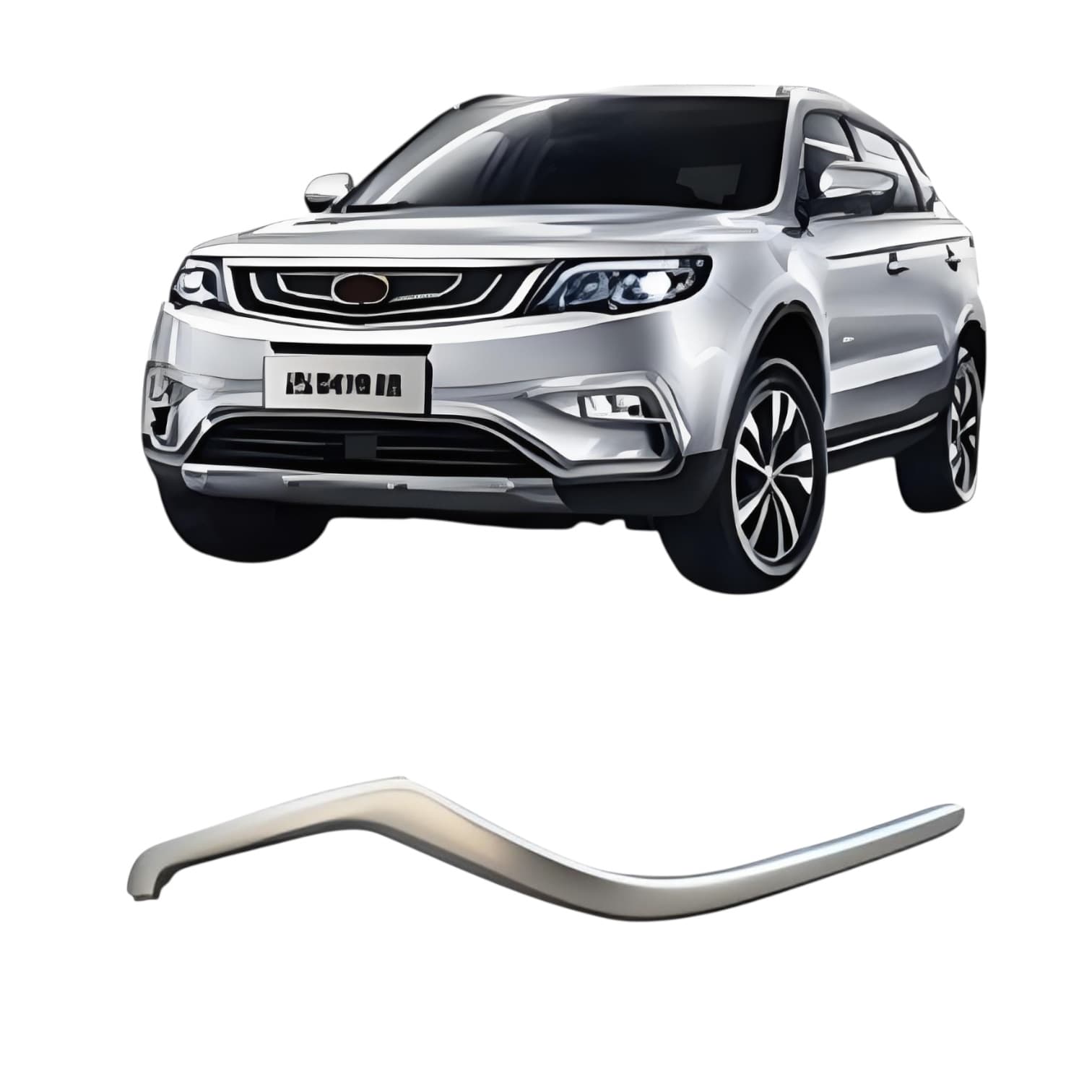 Front Bumper Trim for 2016 Geely Boyue Atlas, Front Bumper Decorative Strip 6010045300