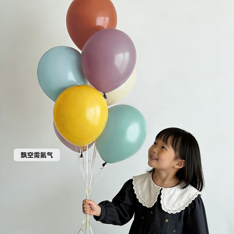 Dopamine Retro Macaron Color Latex Balloons for Kids Birthday Party Decoration Photo Props Scene Setup