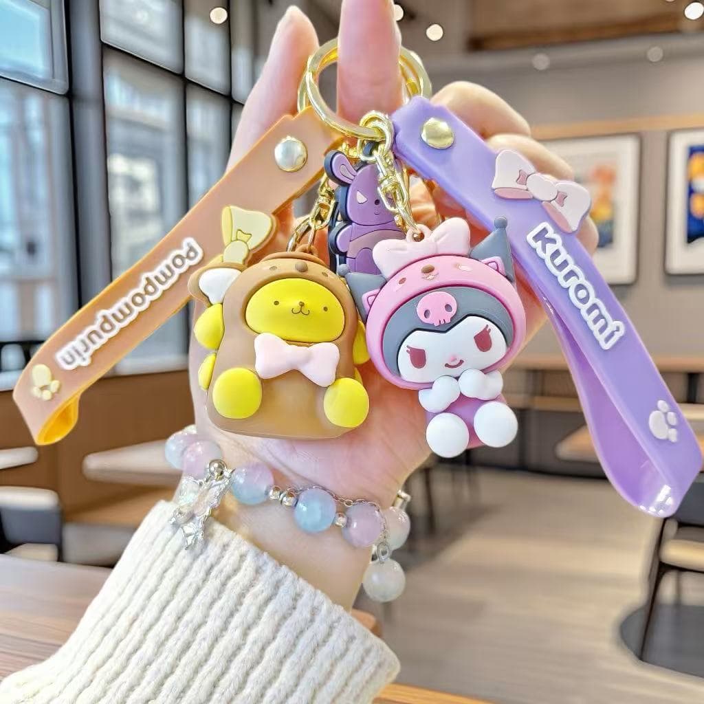 Classic Cartoon Sanrio Keychain Exquisite Doll Pendant Bag Car Chain Accessories Couple Small Gift Wholesale