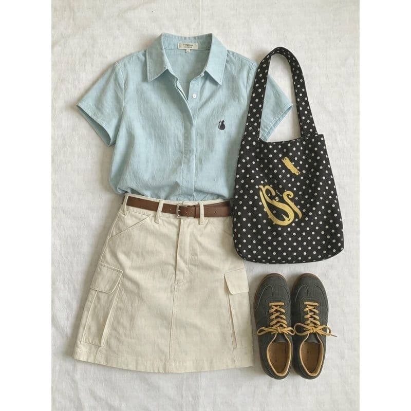 2026 summer outfits, a complete set of temperament for commuting, unique, beautiful, super good-looking, mature niche shirts, suits and skirts for women