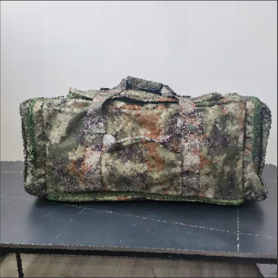 New camouflage front transport bag, rear bag, folding storage bag, camouflage handbag, carrying bag