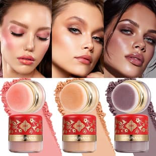 Cross-border TK Bestseller TEMU Hot Selling Blush Matte Long-lasting Non-dusting Highlighter Brightening Expanding Color Blush