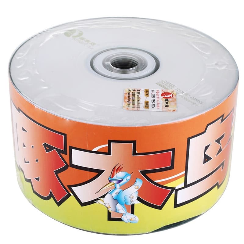 Woodpecker CD-R Blank Recording Discs/Recording Discs 52X 700M White Series Shrink-Wrapped 50-Pack