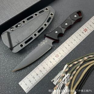 New Cross-border TOPS Outdoor Fixed Blade Knife G10 Handle High Hardness Integral Tactical Knife Sharp Fruit Knife