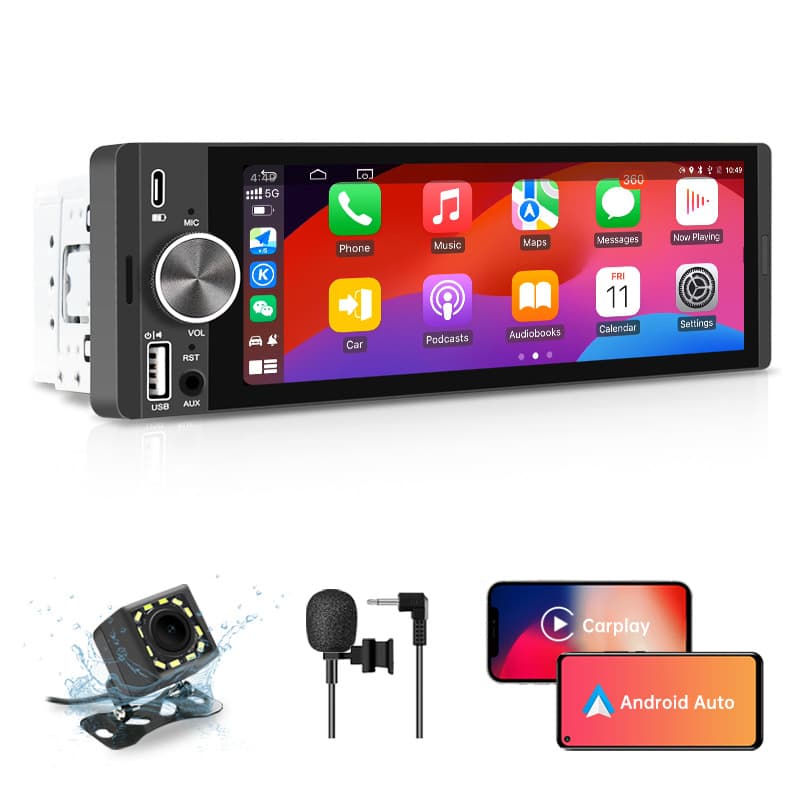Export Single-DIN 6.28-inch MP5 Car Bluetooth Carplay Screen Projection Online Navigation Multimedia Center Console