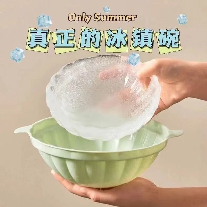 DIY Ice Bowl Mold, Hotel Creative Round Cold Noodle Large Ice Bowl, Summer Chilled Lobster Hot Pot Restaurant and BBQ Shop