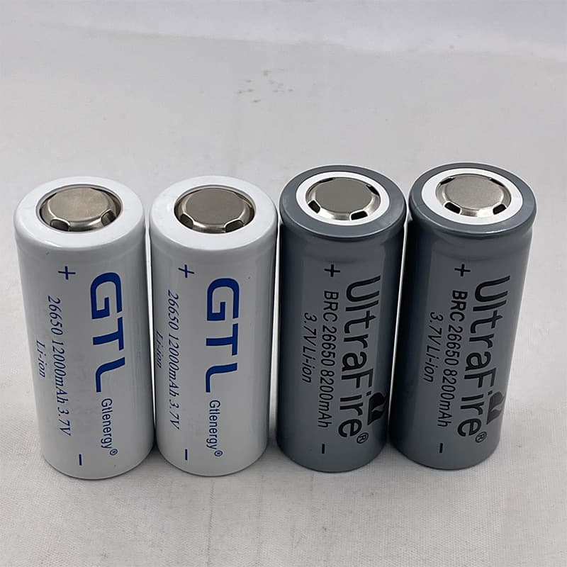 In Stock GTL26650 Lithium Battery for High-Power Flashlight 12000mAh/8200mAh 3.7V Rechargeable Battery