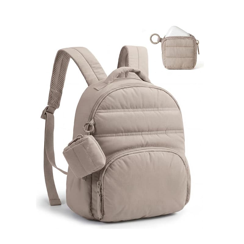 New Women's Mini Backpack Small Fashion Backpack Wallet Down Lightweight Portable Backpack with Mini Pouch