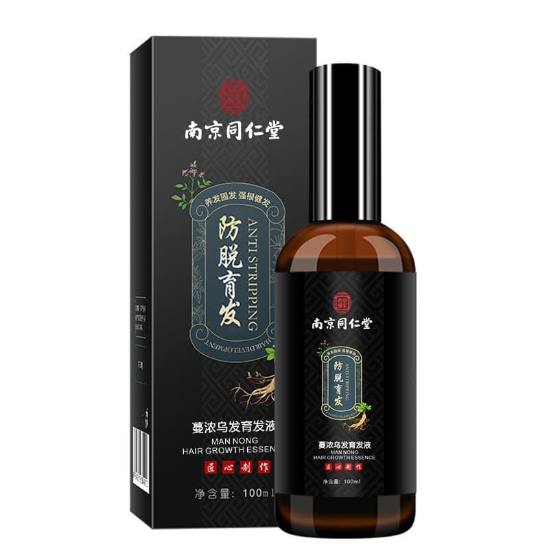 Nanjing Tongrentang Mannong Anti-Hair Loss & Hair Growth Liquid, Nourishing & Volumizing Shampoo, Refreshing, Unisex