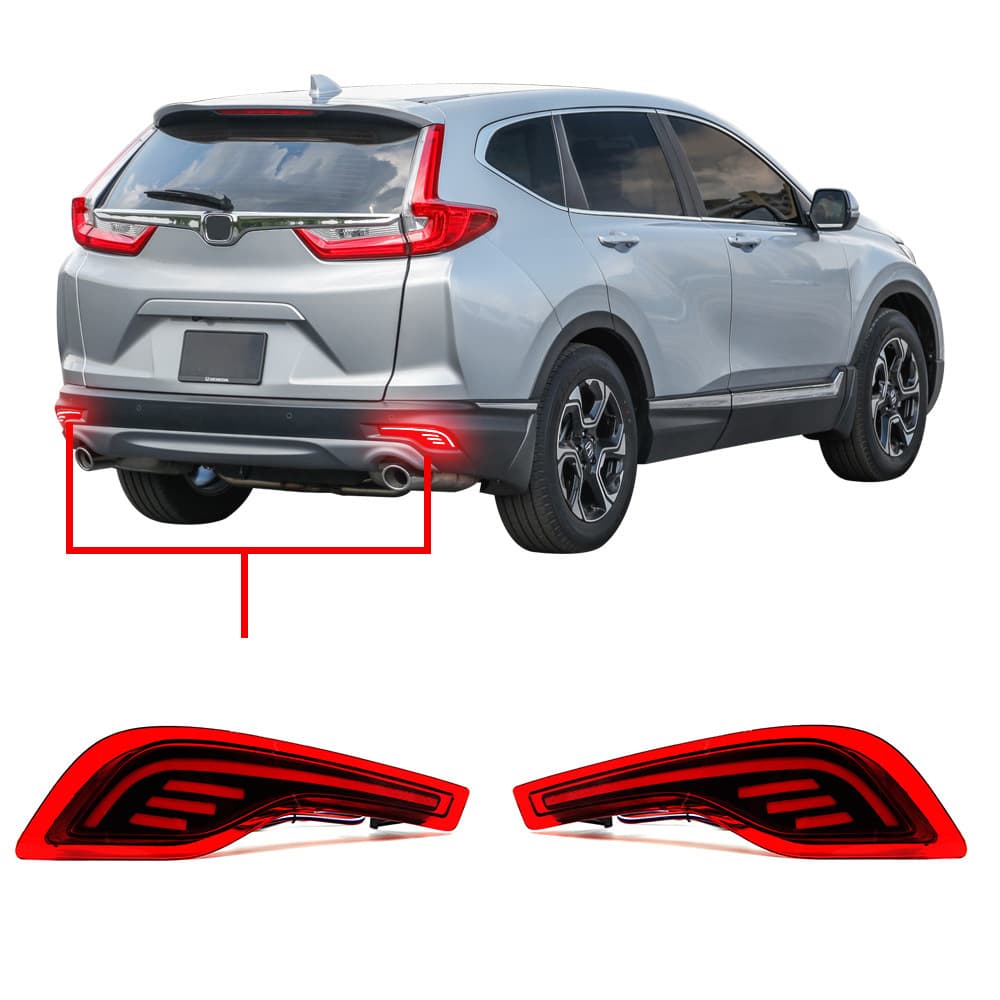 For Honda CRV 2018-2020 Modified Rear Bumper Light Rear Bar Light Brake Light Dual Function