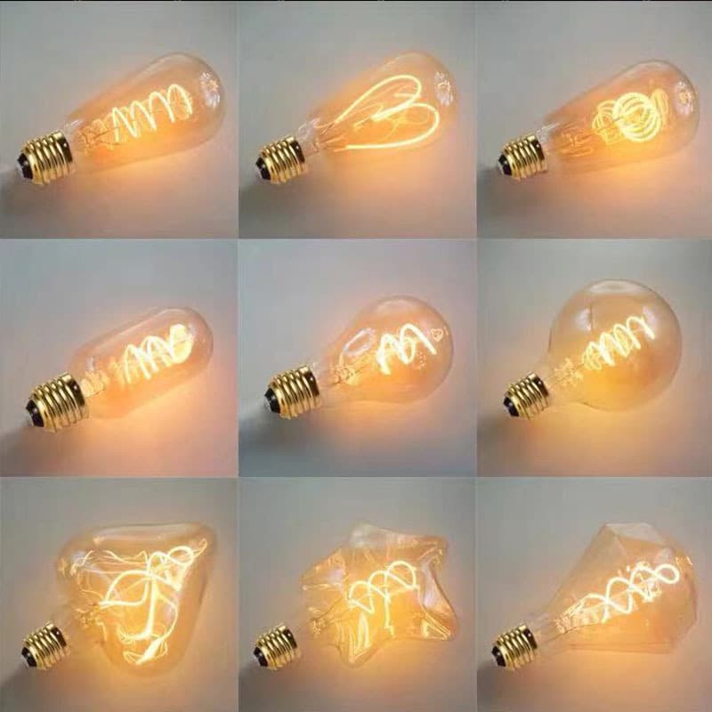E27 Tungsten Filament Bulb, Vintage Retro Decorative Light Bulb, 220V Tungsten 40W Warm Yellow Globe Bulb
