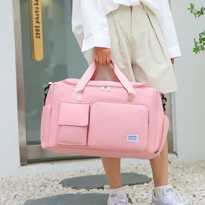 Large Capacity Gym Bag Short Trip Travel Bag Wet and Dry Separation Swimming Bag Lightweight Shoulder Crossbody Luggage Bag