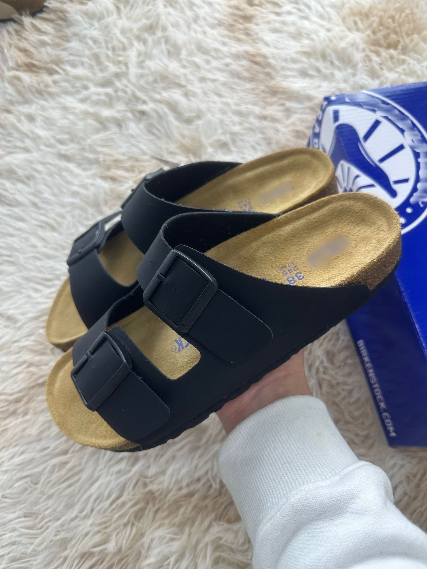Birkenstock Sandals Slippers Double Buckle Two-Strap Genuine Leather Thick Sole Heightening Summer New Fashion Artistic Unisex