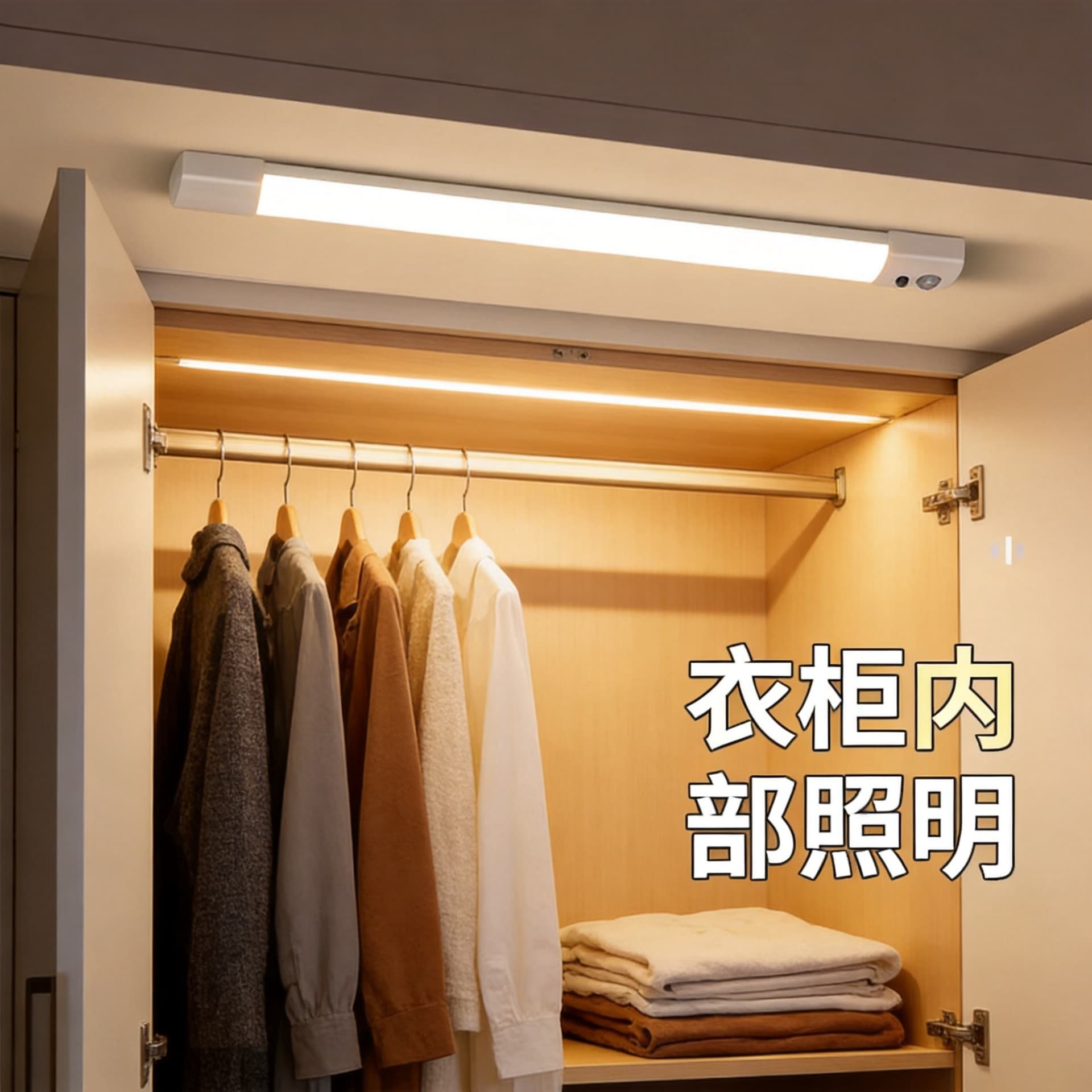 Long strip sensor lamp ultra-thin table lamp human body sensor lamp night light LED cabinet dormitory night light wholesale night light