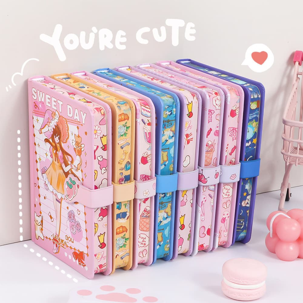 High-Quality Hot Stamping Color Page Magnetic Closure Notebook, Student Diary, Wholesale Journal Notebook